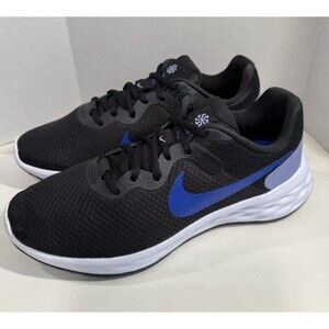 Nike Revolution 6 NN Black/Blue Running Shoes Sneakers DC3729-007 Women's Size 8